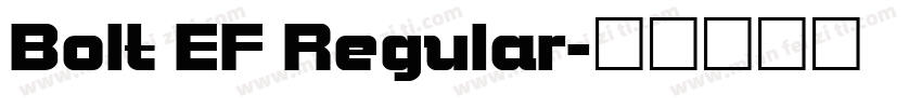 Bolt EF Regular字体转换